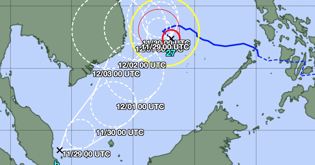 Xuất hiện áp thấp mới, lo bão số 15 (bão Koto) diễn biến phức tạp