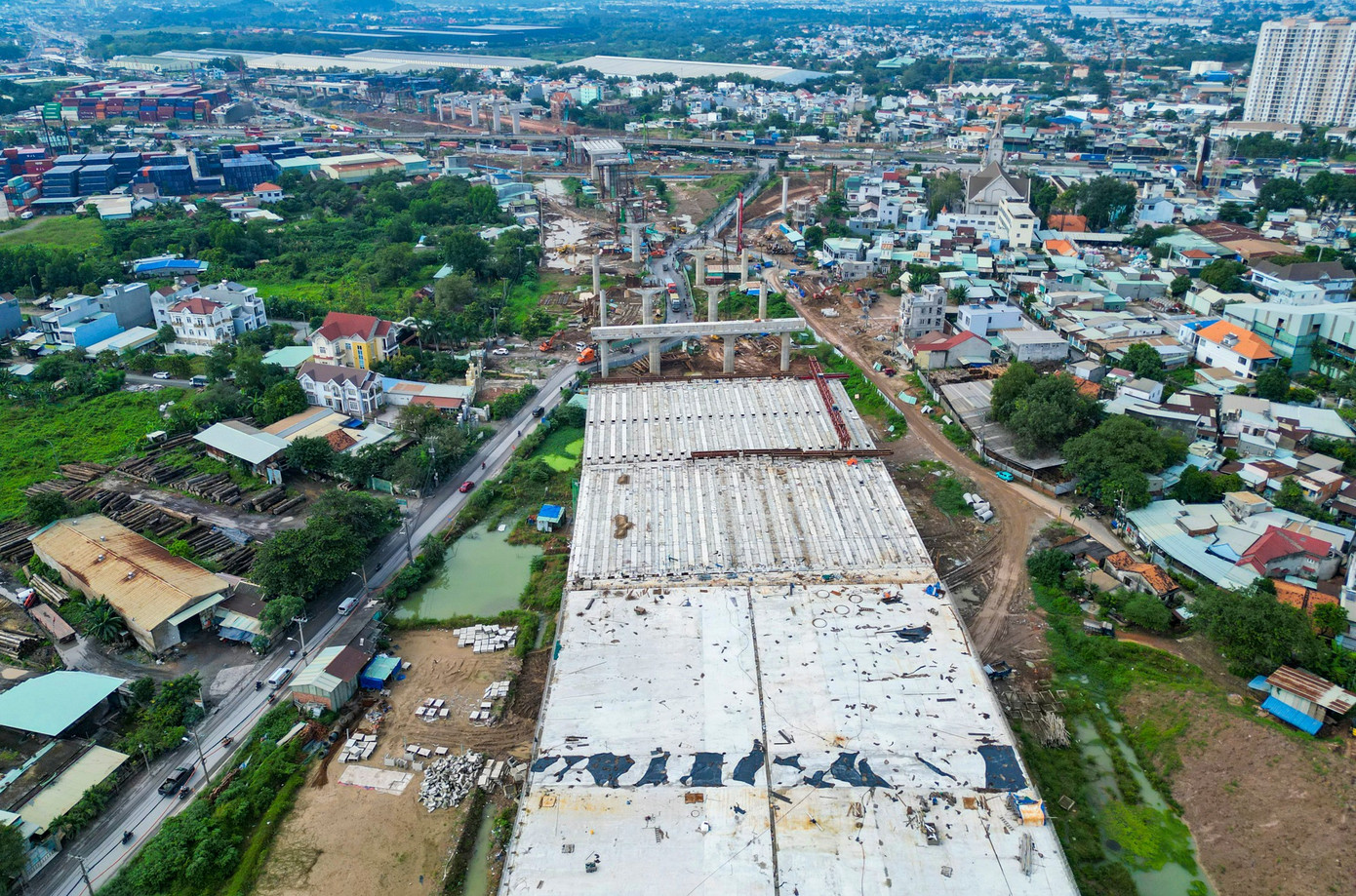 Nút giao nghìn tỷ phức tạp nhất Vành đai 3 trước ngày thông xe kỹ thuật - Ảnh 13