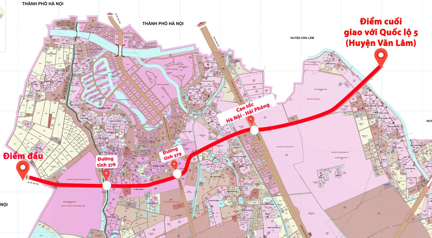 Hưng Yên làm đường 3,5 kết nối cầu Ngọc Hồi với QL5 - Ảnh 1