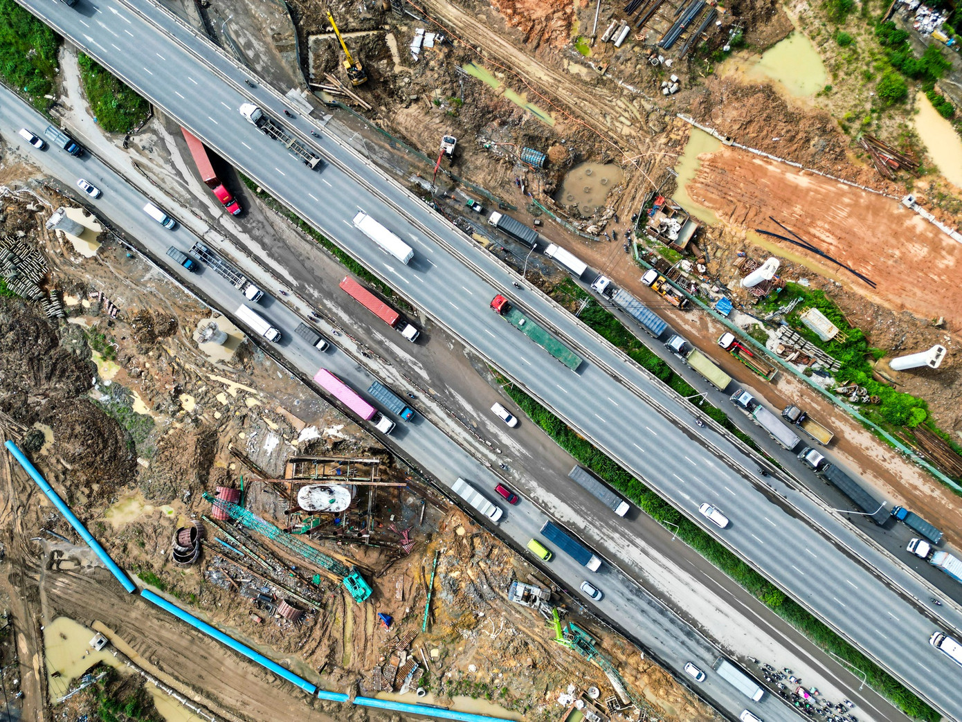 Nút giao nghìn tỷ phức tạp nhất Vành đai 3 trước ngày thông xe kỹ thuật - Ảnh 7