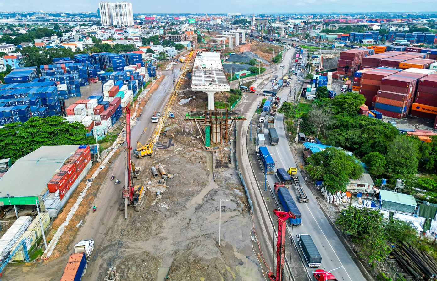 Nút giao nghìn tỷ phức tạp nhất Vành đai 3 trước ngày thông xe kỹ thuật - Ảnh 8