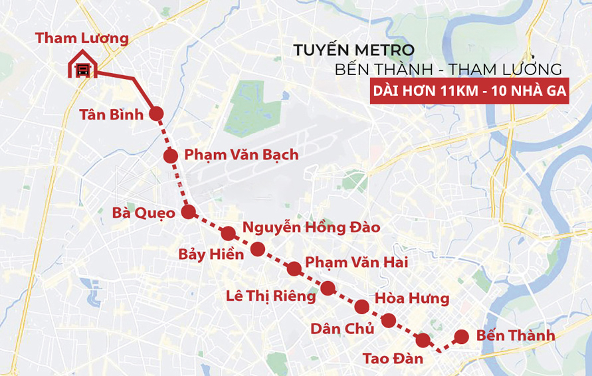 Toàn cảnh khu vực được đầu tư hơn 50.000 tỷ làm metro, sẽ khởi công sau 2 tháng nữa ở TP.HCM - Ảnh 2