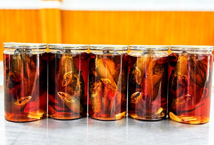 Đặc sản cua gạch Cà Mau ngâm nước mắm giá gần 1 triệu đồng/kg - Ảnh 1