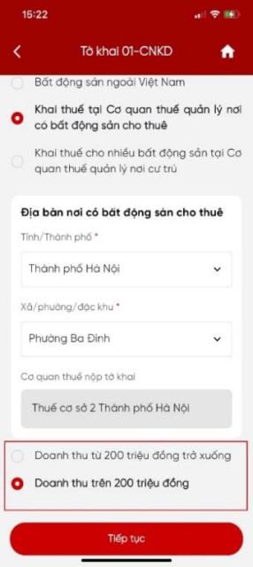 Lưu ý quan trọng: Hộ kinh doanh cho thuê bất động sản kê khai thuế trên eTax Mobile theo 4 bước sau - Ảnh 6