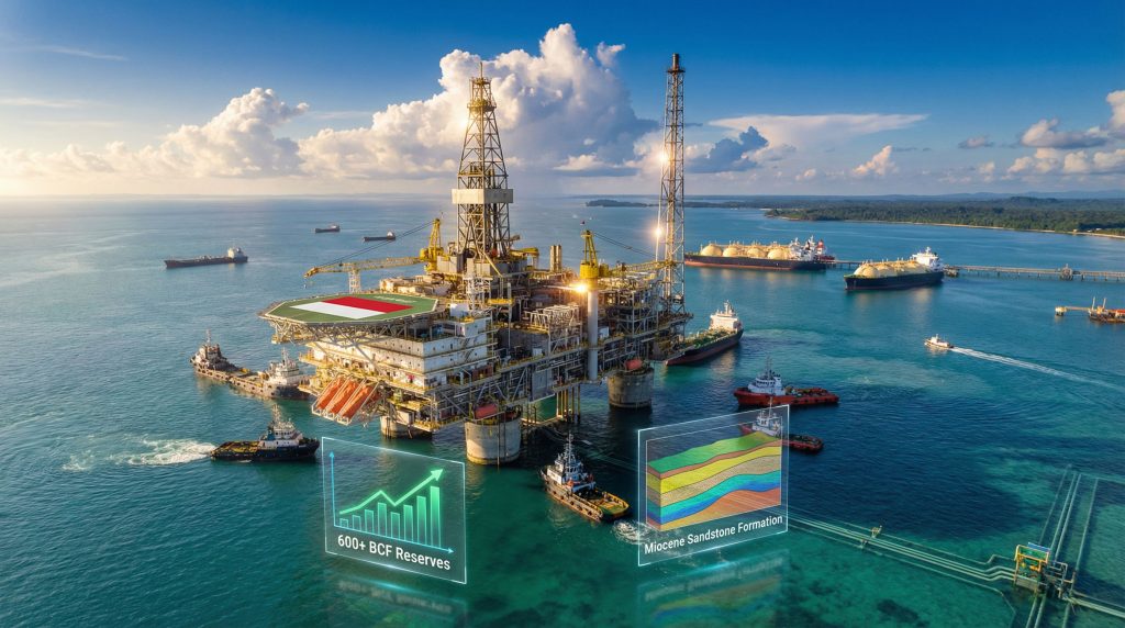 Khoan sâu hơn 4.000 mét dưới đáy biển, phát hiện mỏ 'vàng trắng' trữ lượng 1.600 thùng - Ảnh 2