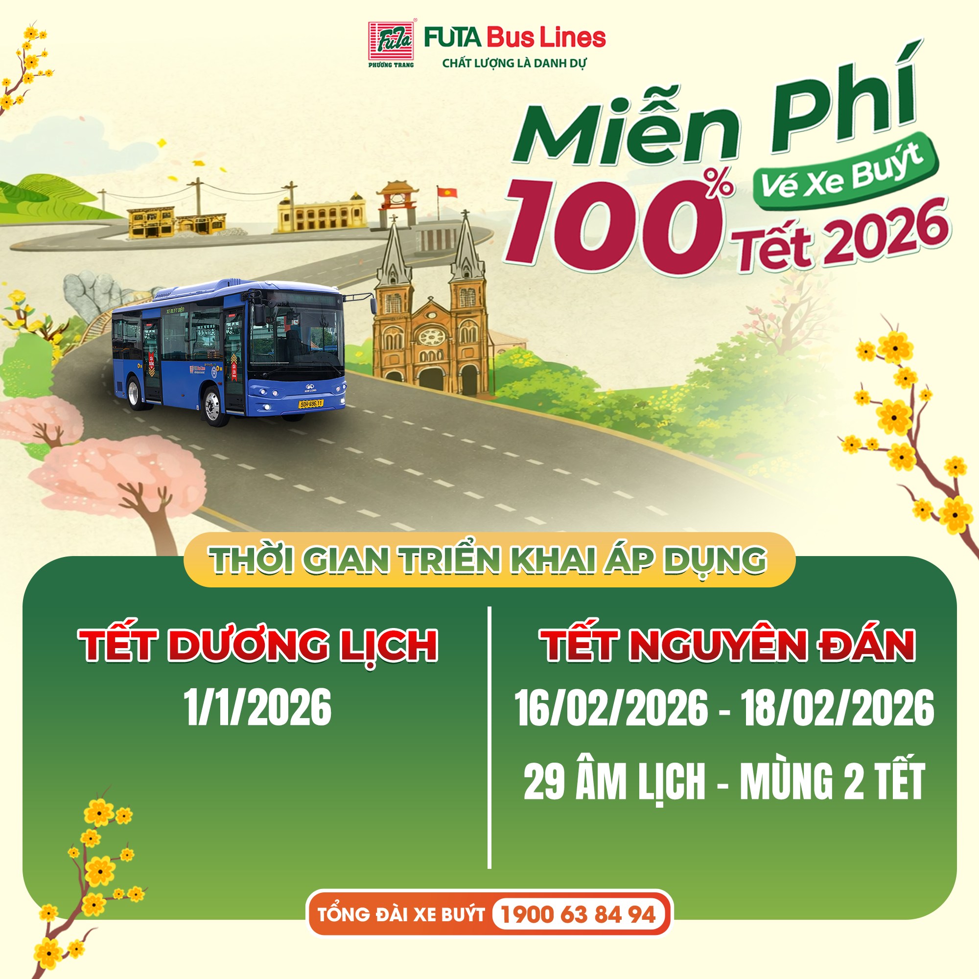 TP.HCM miễn phí vé tàu xe Tết Dương lịch: Metro số 1 và Phương Trang cùng tung "át chủ bài" - Ảnh 2