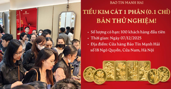 Lần đầu tiên Bảo Tín Mạnh Hải bán vàng 0,1 chỉ: Giờ ai cũng có thể mua vàng!