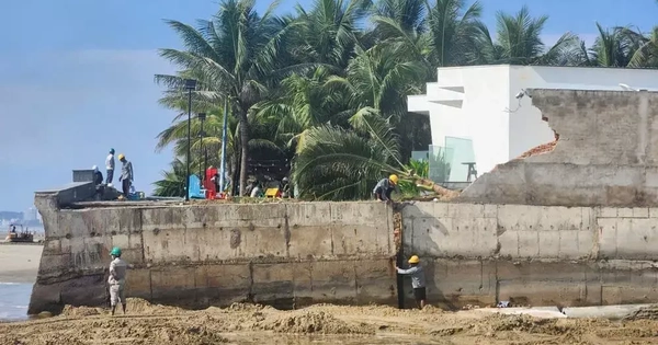 Kè biển dự án nghìn tỷ ở TPHCM bị sập