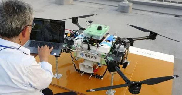Nhật Bản dùng drone cảnh báo sơ tán mưa lũ, sóng thần