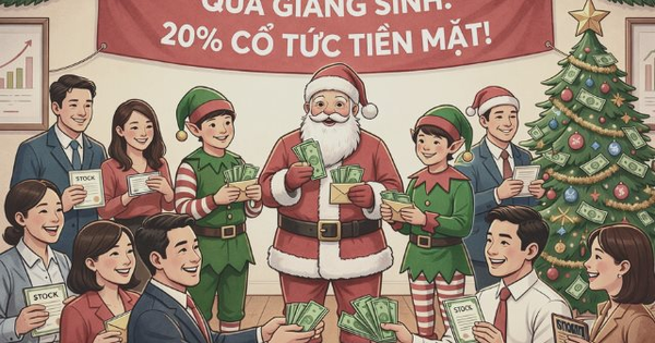 Một công ty ‘phát quà’ Giáng sinh bằng cổ tức tiền mặt 20%