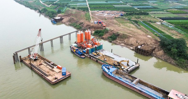 Hình hài cầu gần 12.000 tỷ đồng bắc qua sông Hồng, nối Hà Nội - Hưng Yên