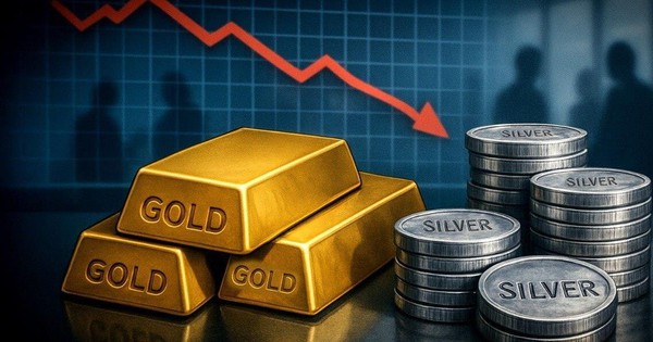 Giá vàng và bạc lao dốc sau chuỗi tăng nóng