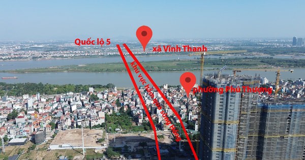 Toàn cảnh khu vực sẽ xây hầm qua sông Hồng gần 22 nghìn tỷ đồng