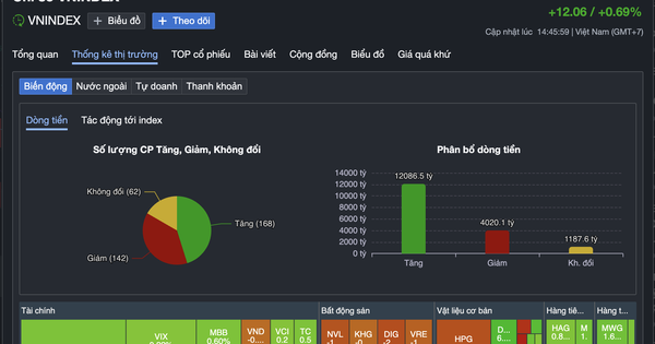 Chứng khoán 30-12: VN-Index bứt phá 12 điểm, một cố phiếu hóa chất "tím lịm"