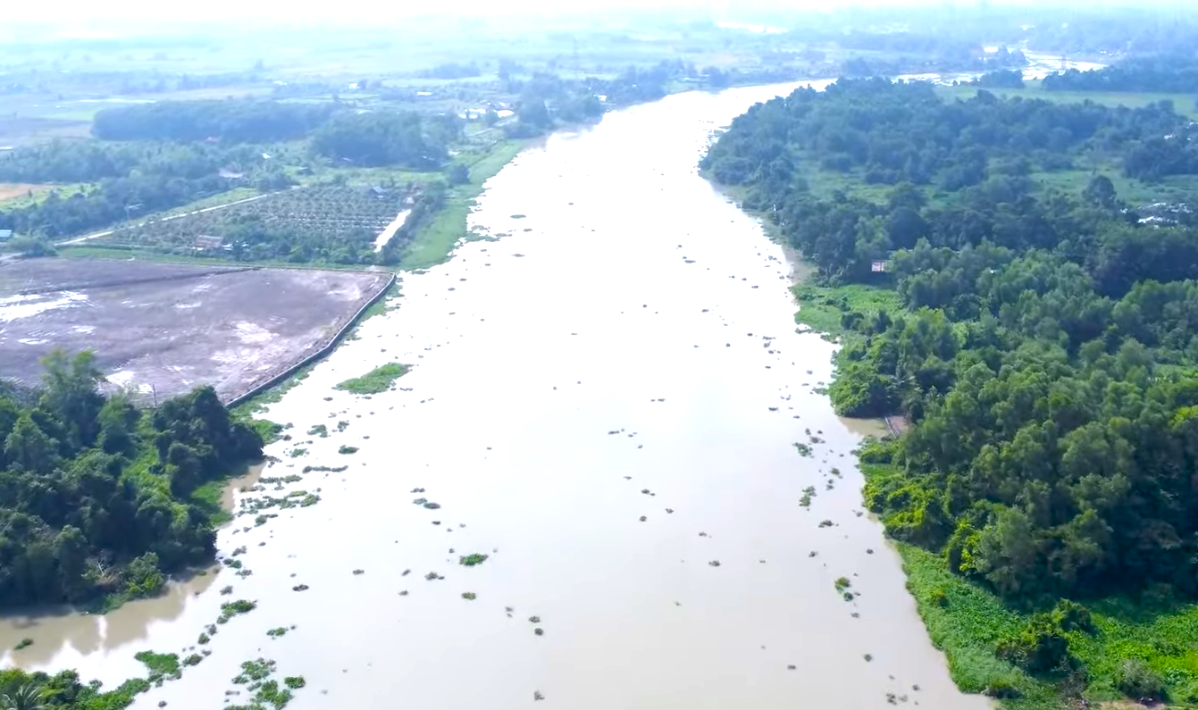 Nhìn từ trên cao khu vực sẽ có bến cảng, khu đô thị ven sông phía Bắc TPHCM - Ảnh 1