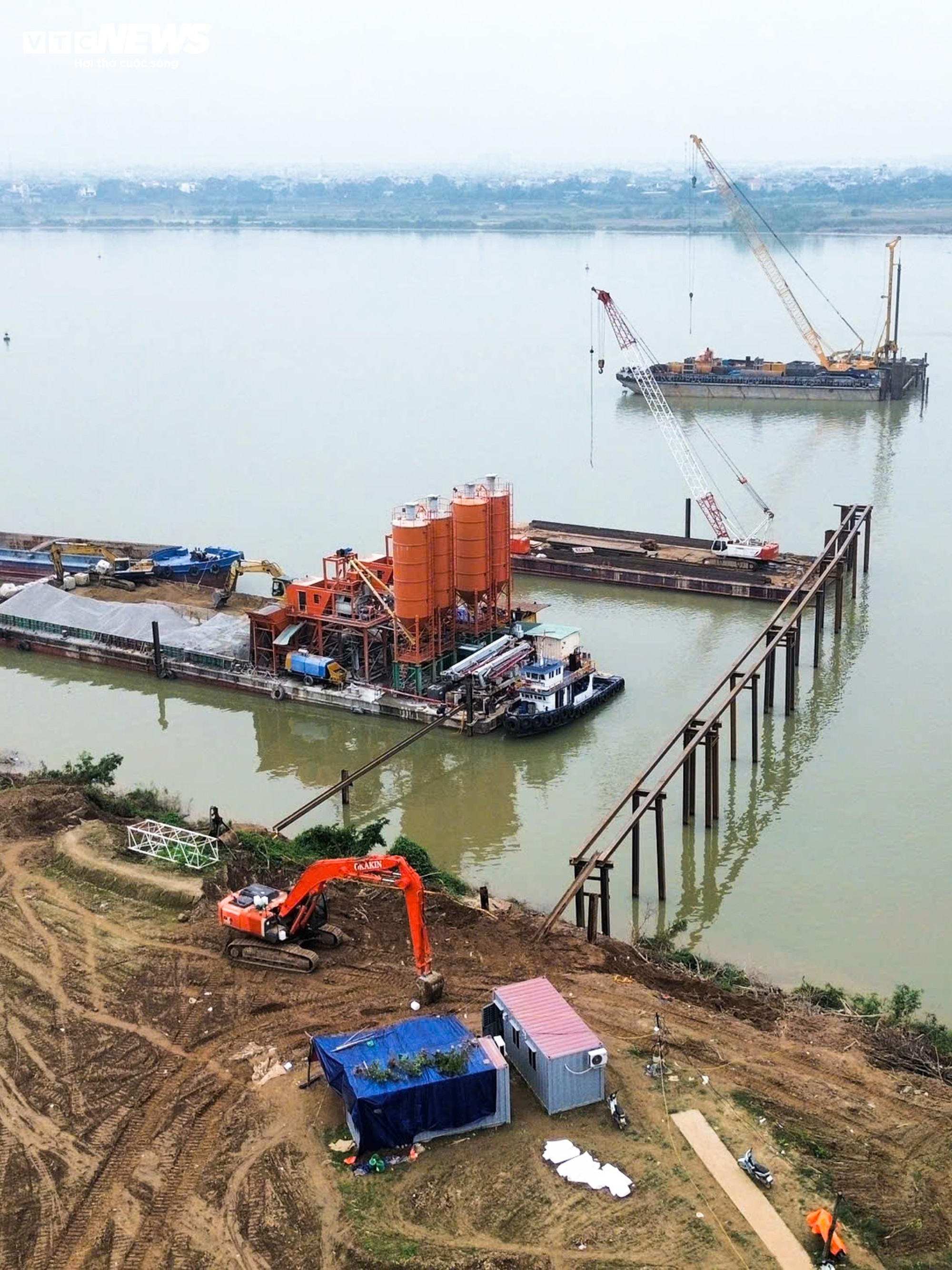 Hình hài cầu gần 12.000 tỷ đồng bắc qua sông Hồng, nối Hà Nội - Hưng Yên - Ảnh 12