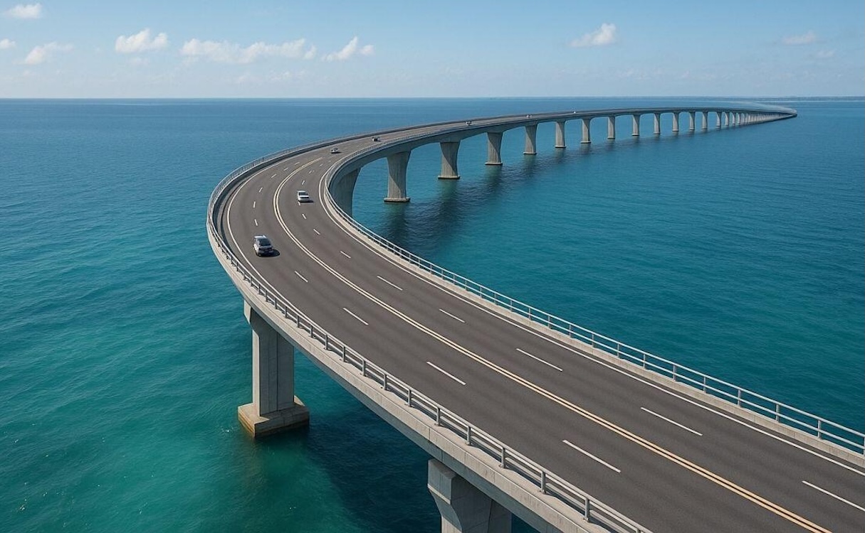 Hé lộ phương án đường và cầu vượt biển nối Cần Giờ – Vũng Tàu dài gần 11 km của Vingroup - Ảnh 1