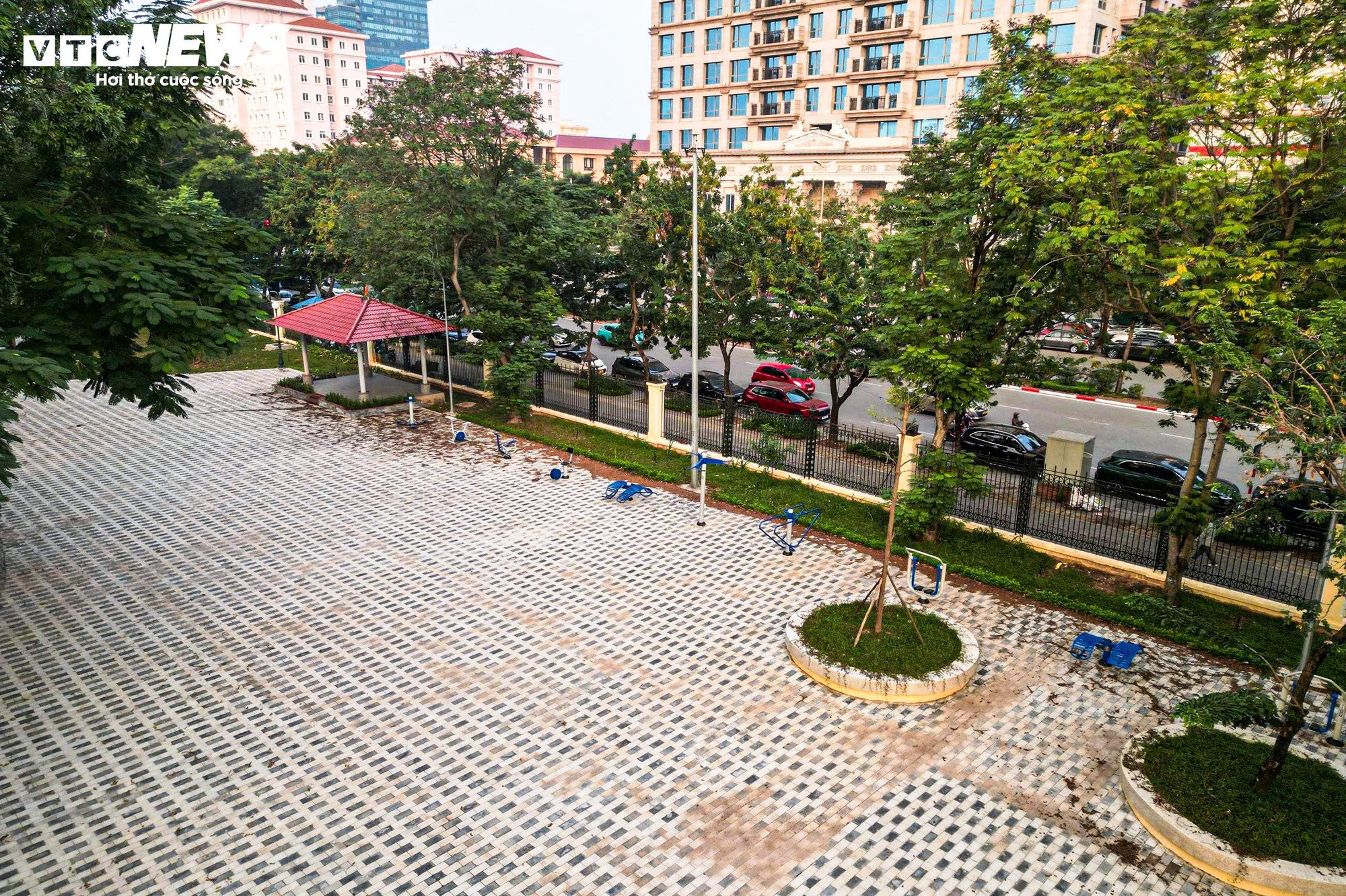 Chiêm ngưỡng cầu đi bộ hình cây đàn trong công viên trung tâm Hà Nội - Ảnh 12