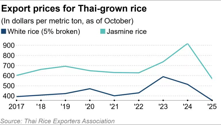 Giá gạo lao dốc, Thái Lan bất ngờ tìm ra một vị cứu tinh tại châu Á: Xuất khẩu gấp 6 lần năm trước cộng lại, là quốc gia đang thiếu hụt trầm trọng - Ảnh 2