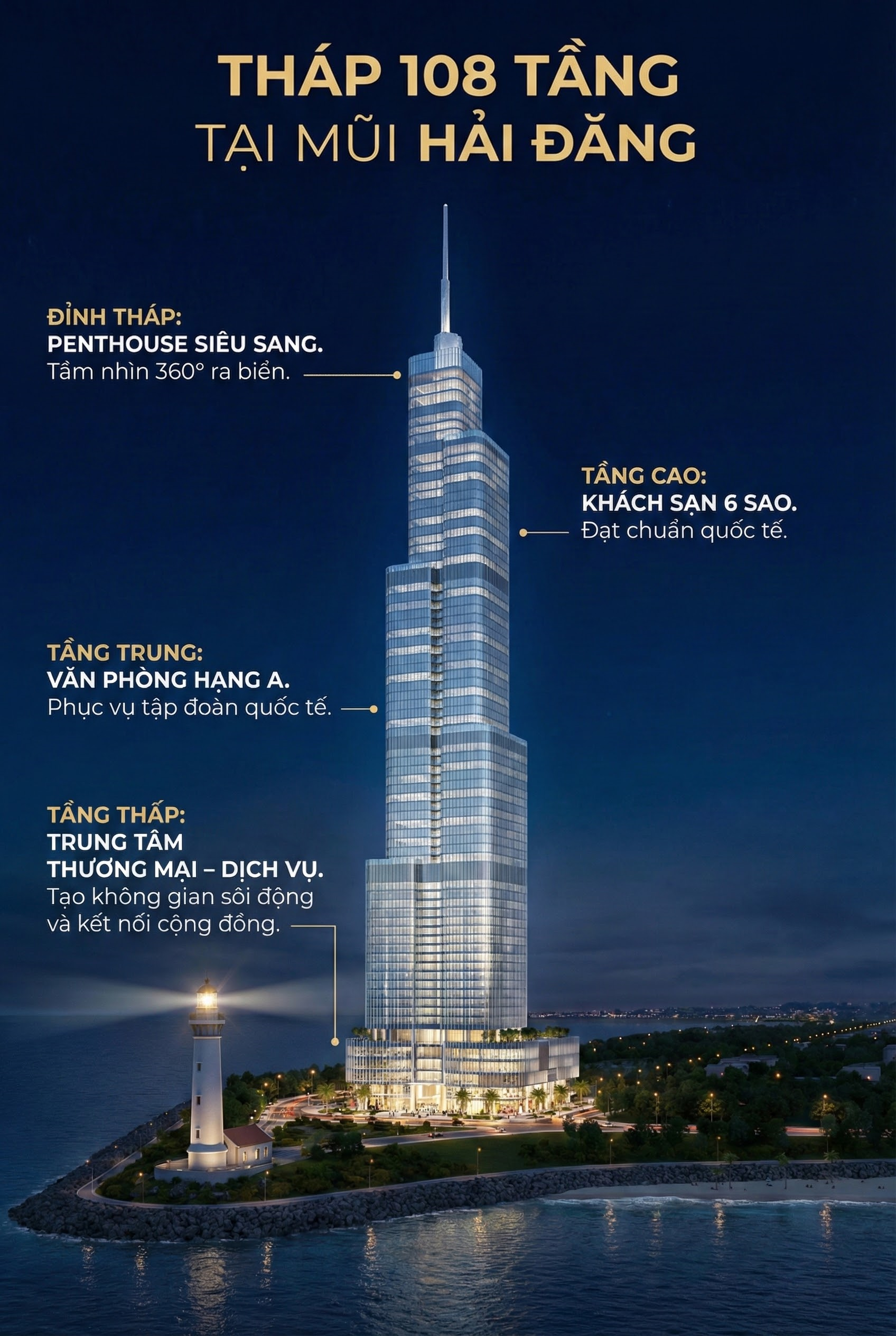 Tháp 108 tầng sừng sững giữa biển khơi Việt Nam: Sẽ vượt qua Trung Quốc, Hàn Quốc trong top 10 thế giới? - Ảnh 4