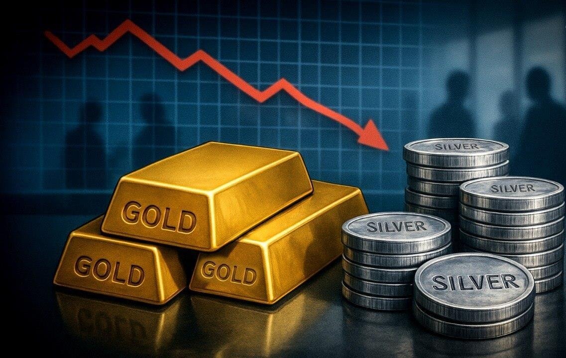 Giá vàng và bạc lao dốc sau chuỗi tăng nóng - Ảnh 1