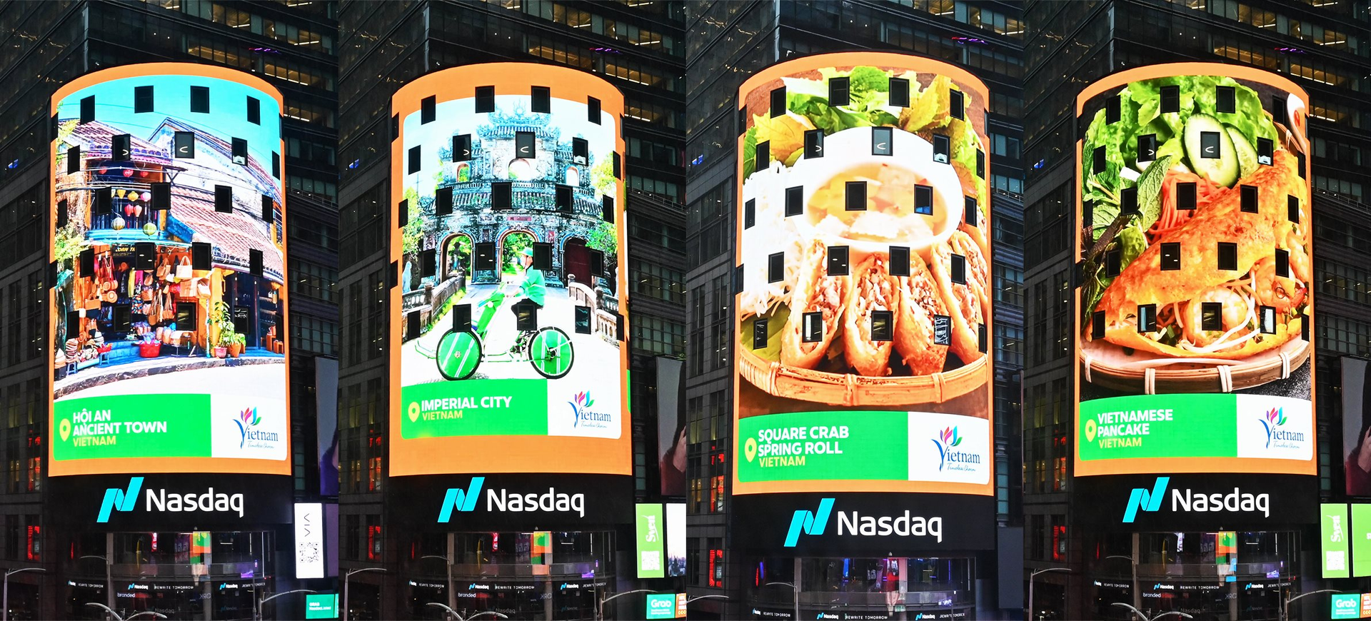 Nem của bể, bánh xèo, xích lô... Việt Nam xuất hiện ở Quảng trường Thời Đại, New York - Ảnh 1