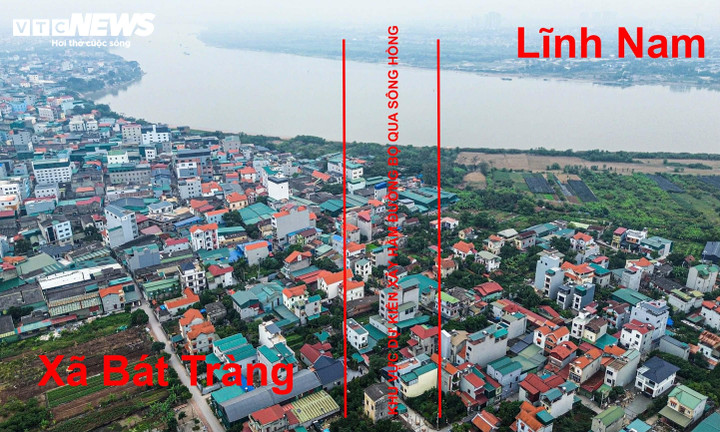 Mục sở thị vị trí Hà Nội dự kiến xây hầm đường bộ hơn 24.600 tỷ qua sông Hồng - Ảnh 1