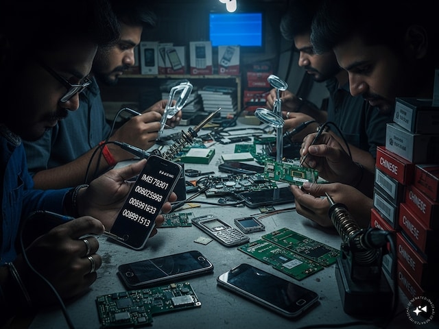 Nhận tin mật rồi đột kích một ngôi nhà, công an Ấn Độ triệt phá đường dây sản xuất điện thoại giả suốt 2 năm, tịch thu hơn 1.800 chiếc cùng phần mềm gian lận số IMEI - Ảnh 1