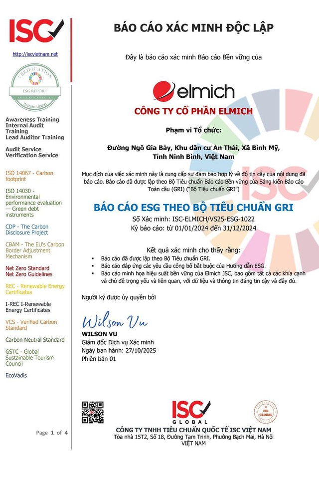 Elmich công bố Báo cáo ESG 2025: Tiên phong chuẩn xanh châu Âu tại Việt Nam - Ảnh 4