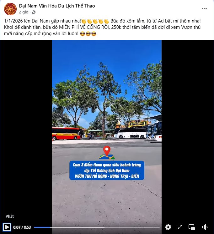 Khu du lịch Đại Nam của bà Phương Hằng thông báo ngày miễn phí vé - Ảnh 1