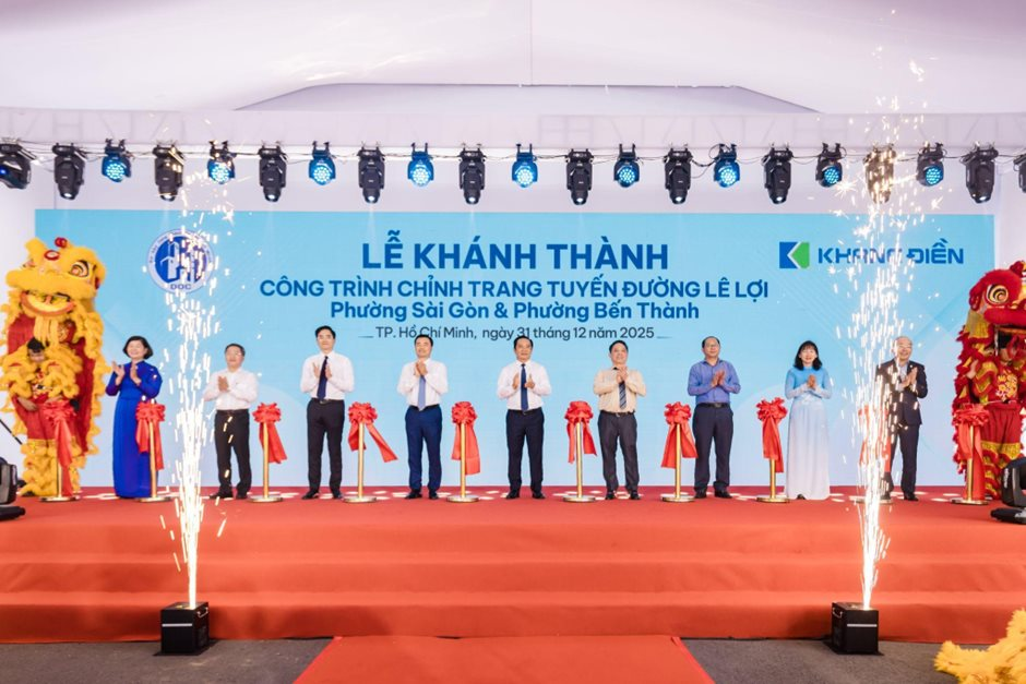 Khánh thành chỉnh trang đường Lê Lợi, Khang Điền mong muốn tiếp tục 'làm đẹp' chợ Bến Thành, đường Nguyễn Huệ và Đồng Khởi - Ảnh 1