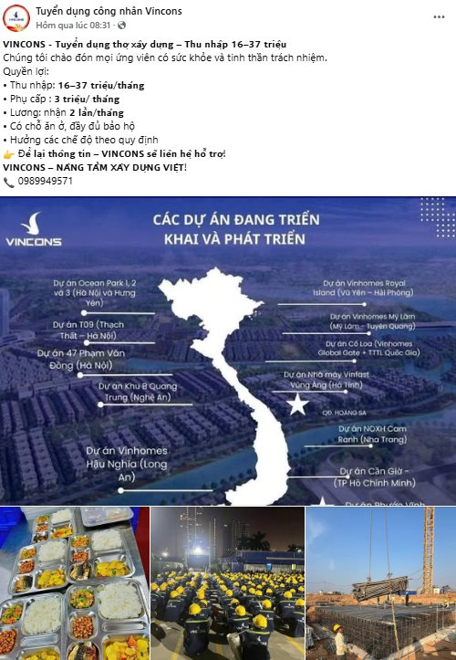 Công ty 1.000 tỷ của ông Phạm Nhật Vượng tuyển dụng lớn chưa từng có: 100.000 người, lương lên tới 40 triệu/tháng - Ảnh 1