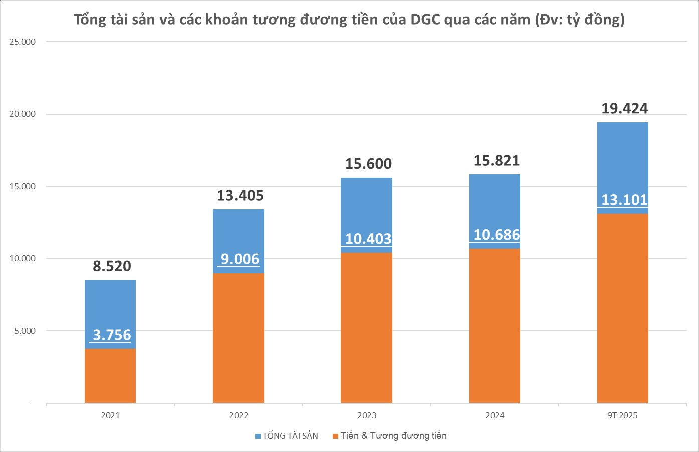 DGC nắm giữ 13.000 tỷ đồng tiền mặt: Bất động sản hay hóa chất mới là "át chủ bài" của ông vua phốt pho? - Ảnh 1