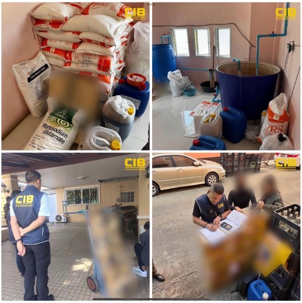 Một trung tướng người Thái Lan chỉ huy cuộc đột kích, tóm gọn đường dây sản xuất nước tương, cà phê giả quy mô lớn, tịch thu hơn 240.000 sản phẩm và loạt chai lọ, máy trộn - Ảnh 2