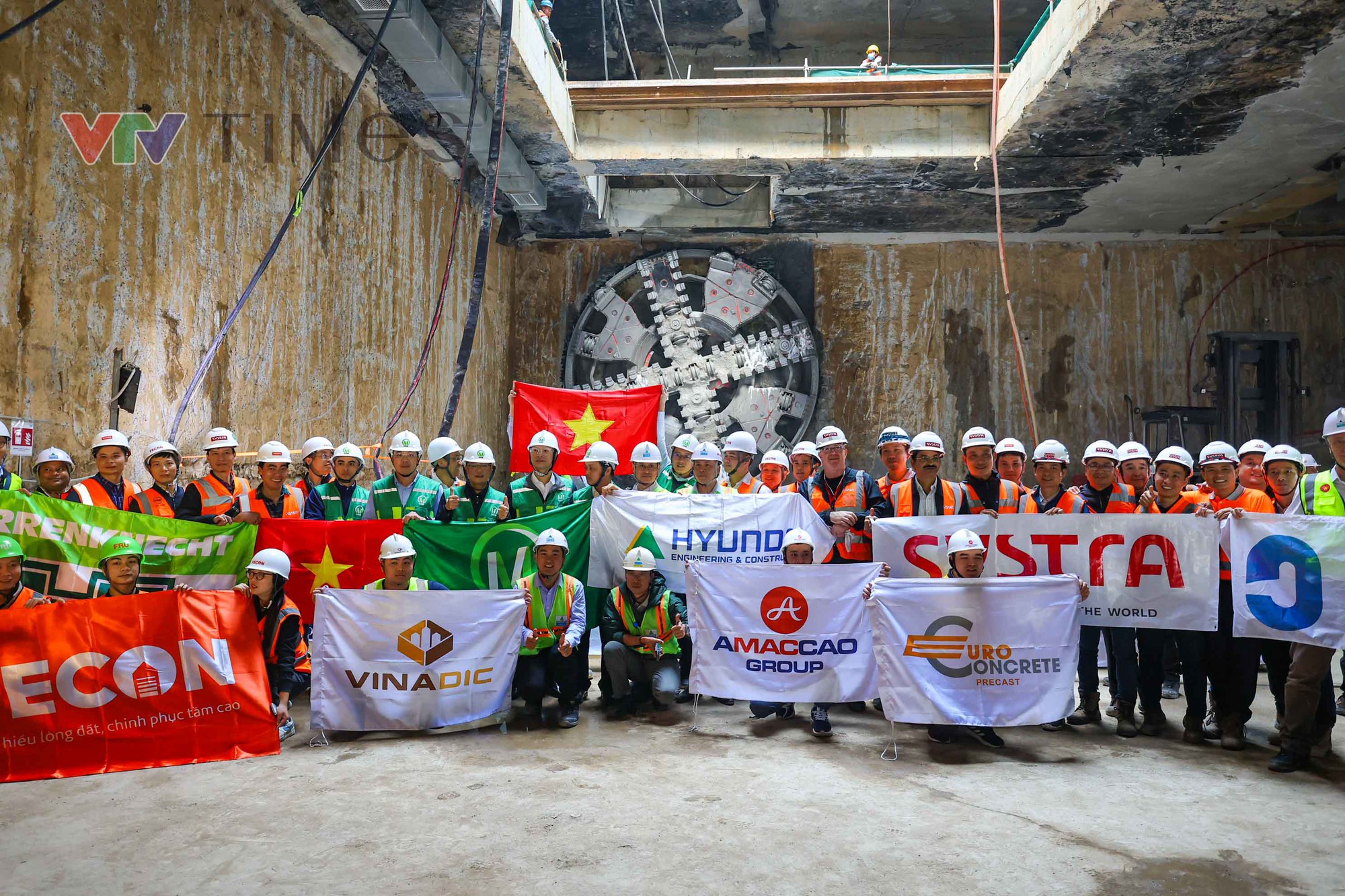 Máy đào hầm "Thần Tốc" về đích, hoàn thành khoan 4 ga ngầm tuyến Metro Nhổn - ga Hà Nội - Ảnh 6