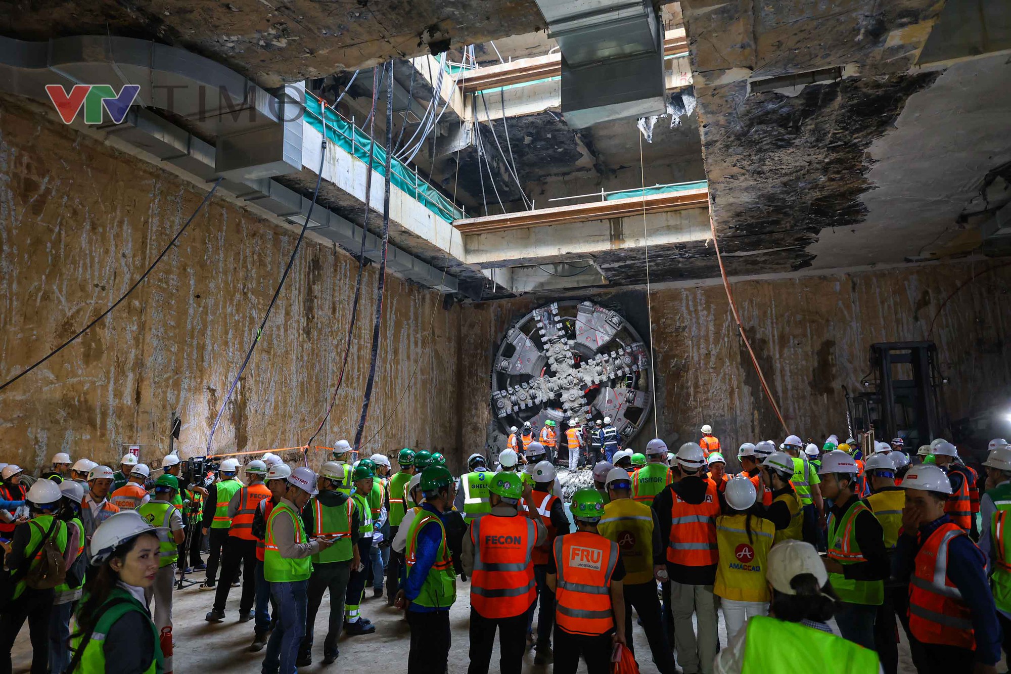 Máy đào hầm "Thần Tốc" về đích, hoàn thành khoan 4 ga ngầm tuyến Metro Nhổn - ga Hà Nội - Ảnh 2