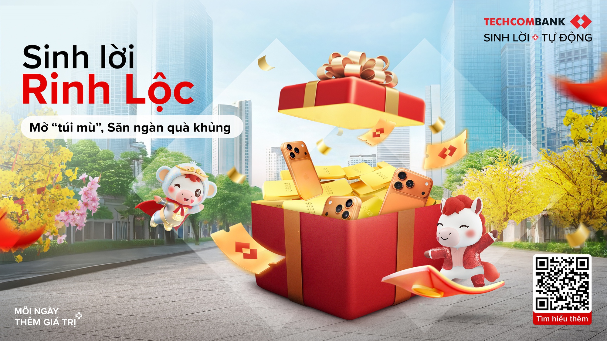 Nối dài giá trị của Sinh Lời Tự Động, Techcombank ra mắt chương trình “Sinh Lời Rinh Lộc” nhân dịp Tết 2026 - Ảnh 1