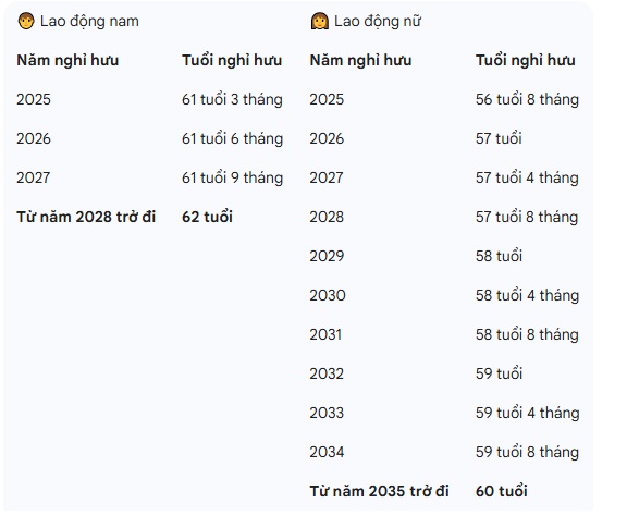 Thông tin mới nhất về độ tuổi nghỉ hưu trong năm 2026 - Ảnh 1