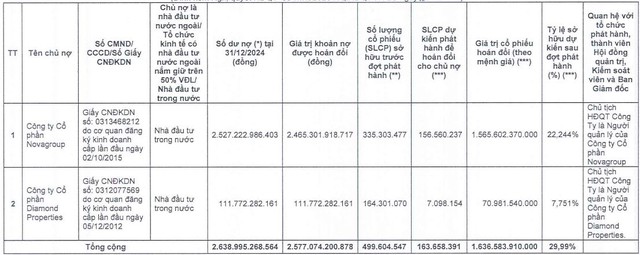 Novaland muốn vay chuyển đổi 10.000 tỷ đồng trong tối đa 5 năm - Ảnh 1