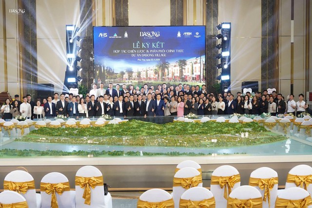 Liên minh 4 đơn vị Top đầu thị trường ký hợp tác phân phối dự án Dasong Village - Ảnh 1