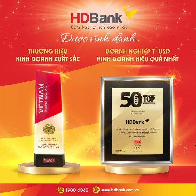 HDBank nhận 3 giải thưởng uy tín về hiệu quả kinh doanh, thương hiệu và đổi mới sáng tạo - Ảnh 2