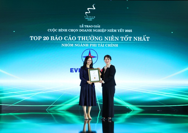 EVNGENCO3 đạt giải Top 20 báo cáo thường niên tốt nhất nhóm phi tài chính năm 2025 - Ảnh 1