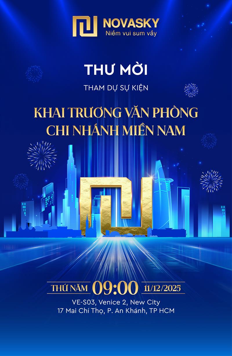 NOVASKY sắp khai trương văn phòng bán hàng chi nhánh miền Nam - Ảnh 1
