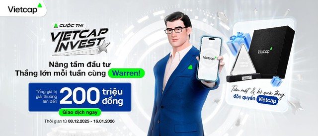 Vietcap khởi động cuộc thi "Vietcap Invest - Nâng tầm đầu tư, thắng lớn mỗi tuần cùng Warren" - Ảnh 1