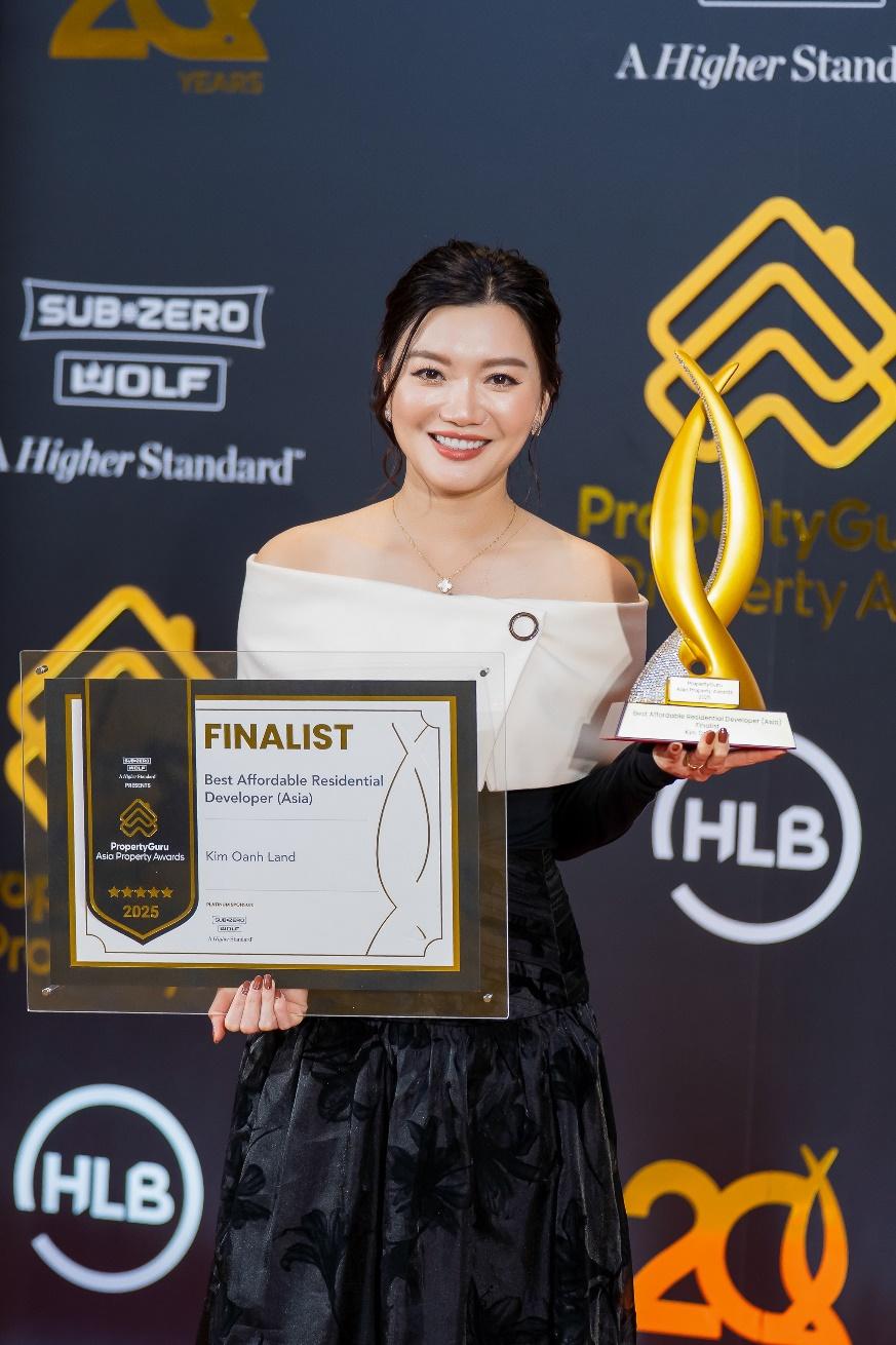 Kim Oanh Land vinh dự nhận giải “Best Affordable Residential Developer” tại Asia Property Awards 2025 - Ảnh 1
