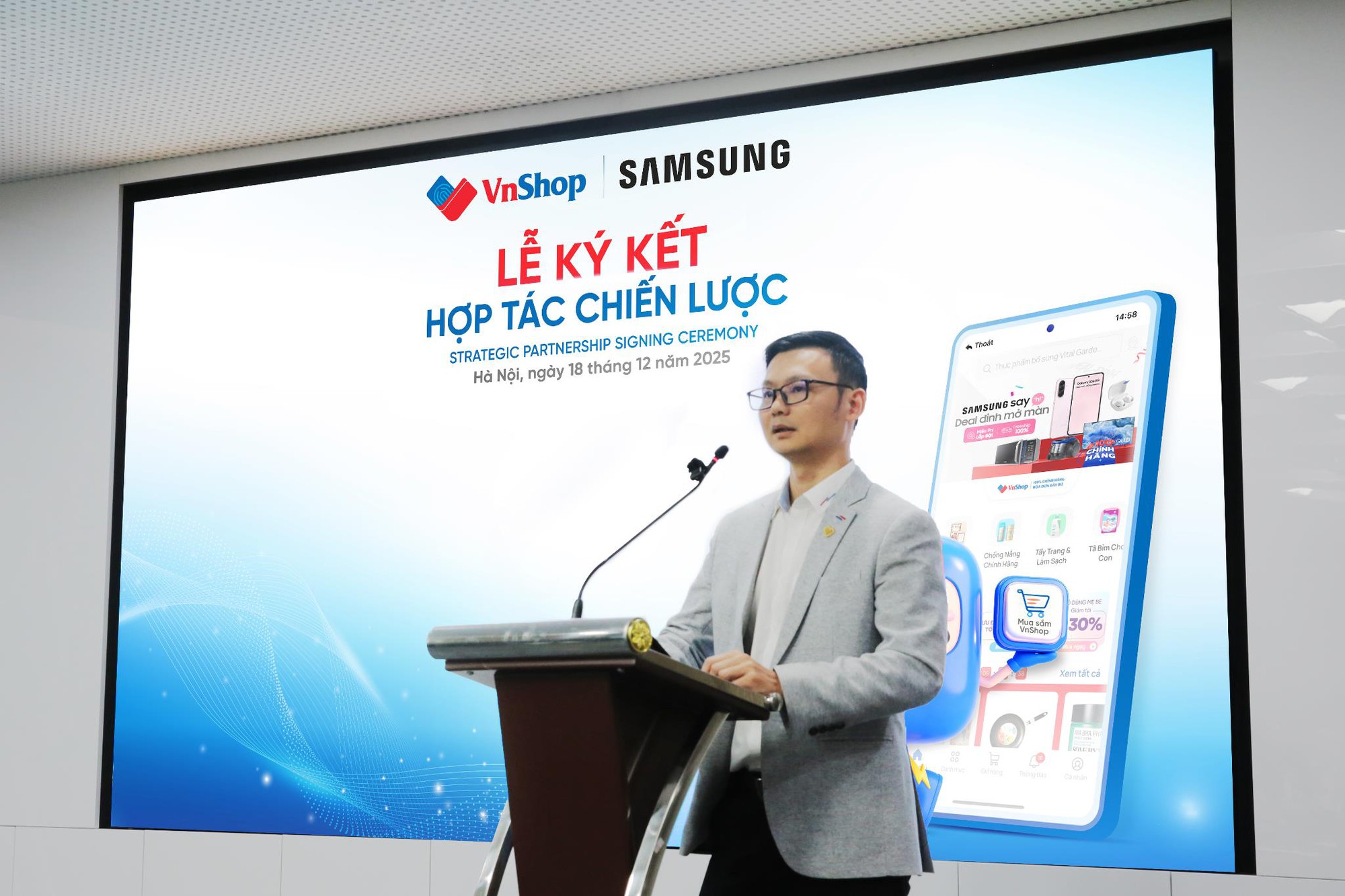 Samsung chính thức đưa sản phẩm lên VnShop thông qua hợp tác chiến lược - Ảnh 1