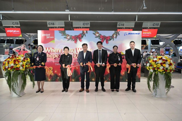 Vietjet đưa tàu bay Boeing 737-8 vào khai thác thương mại, thúc đẩy chiến lược tăng trưởng tại Thái Lan - Ảnh 1