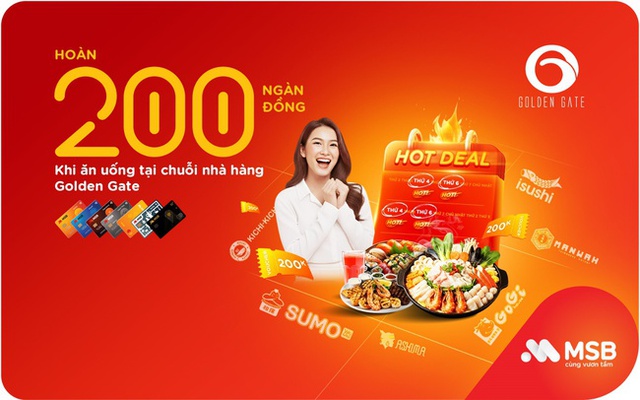 MSB ưu đãi lớn cho chủ thẻ tín dụng dịp cuối năm - Ảnh 1