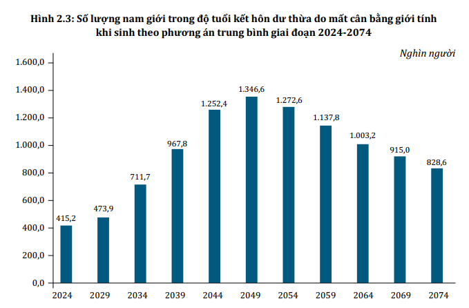 Chưa đầy 5 năm nữa, cứ 100 nam giới Việt Nam sinh năm 1990 - 2009 sẽ có hơn 3 người 'ế vợ' - Ảnh 1