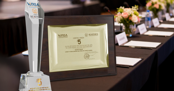 Maison Grand đạt Top 5 Dự án Bất động sản Giá trị Thật tiêu biểu Vùng Động lực phía Nam 2025